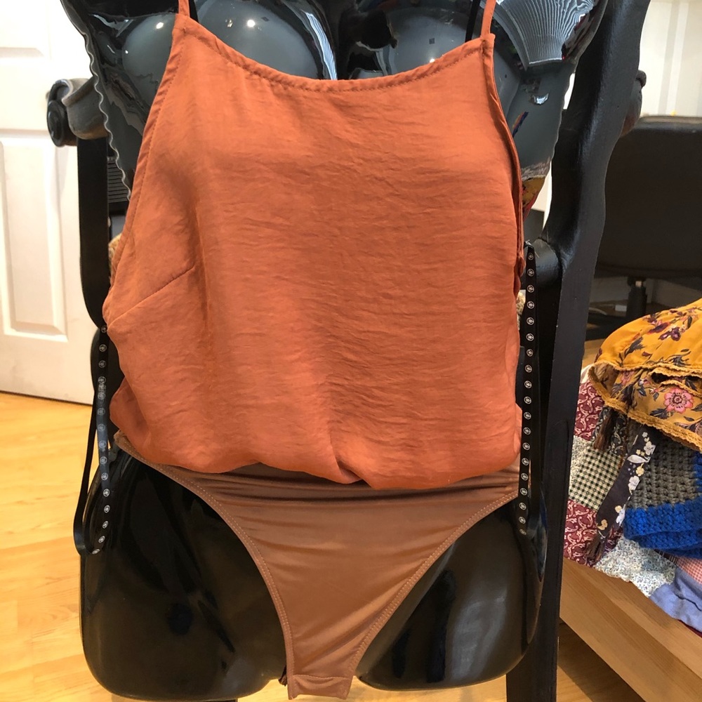 Burnt orange halter body shop